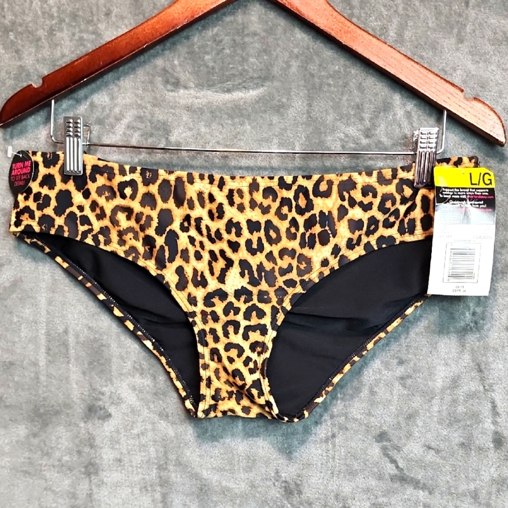 Smart Sexy Leopard Print Bikini Bottoms New With Tags Large L